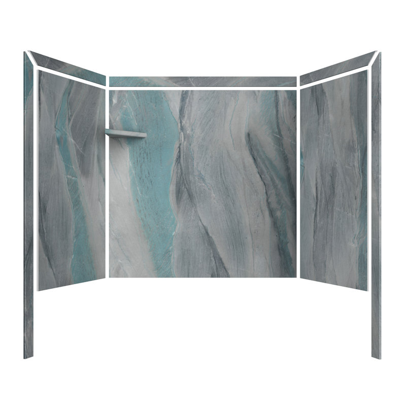 FlexStone Elite 60"W x 32"D x 60"H Alcove Bathtub Surround & Reviews